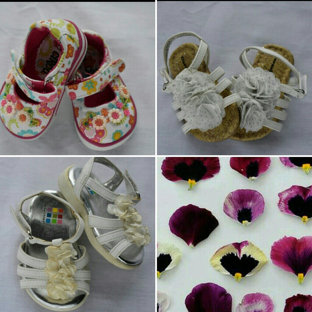 Infant Girl's Size 2 Sandal Lot